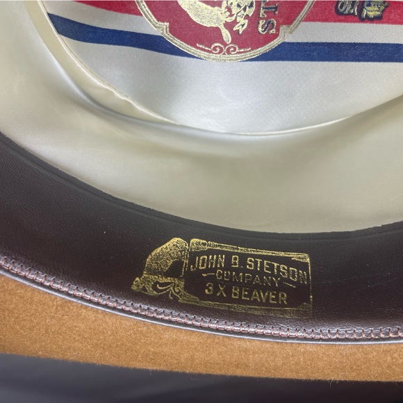 STETSON Authentic Beaver 3X Size 7 3/8 Hat - Picture 12 of 12